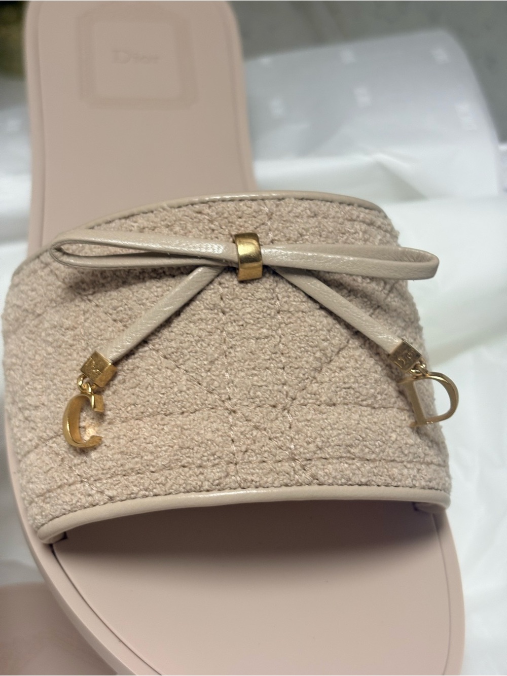 Dior Beige Quilted Trench Spongy Cannage - Picture 5 of 9